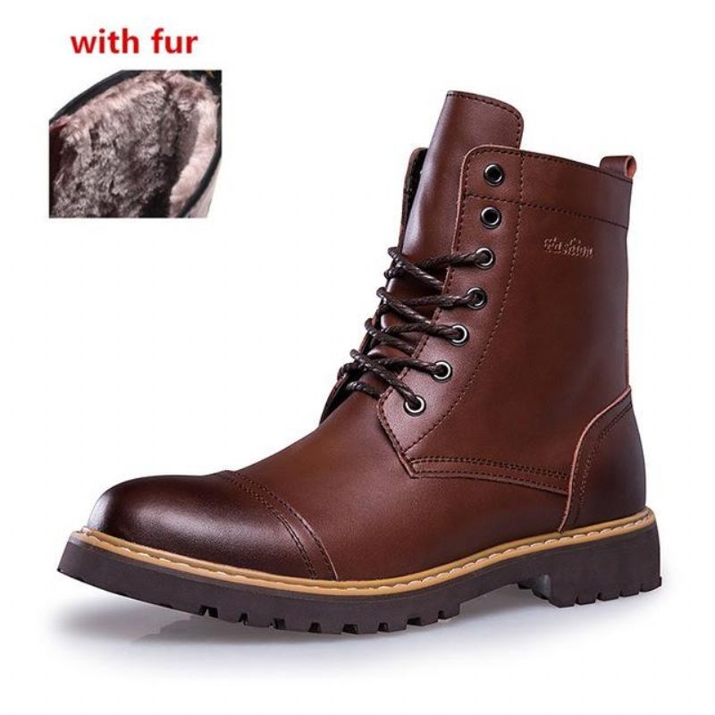 Μπότες Martin Με Κορδόνια Warm Fur