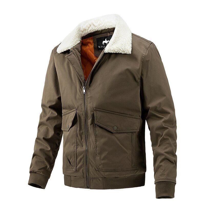 Ζεστό Αντιανεμικό Μπουφάν West Fur Collar